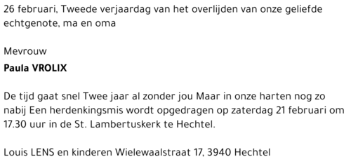 Maria Catharina Paula Vrolix