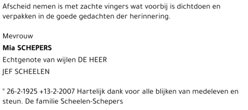 Mia Schepers