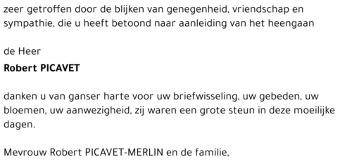 Robert PICAVET