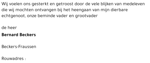 Bernard Beckers