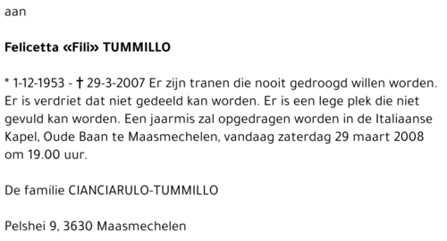 Felicetta 'Fili' Tummillo