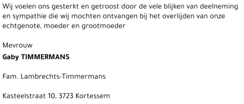 Gaby Timmermans