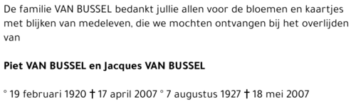 Piet van BUSSEL