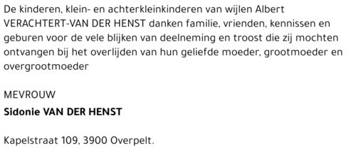 Sidonie Van der Henst