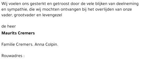Maurits Cremers