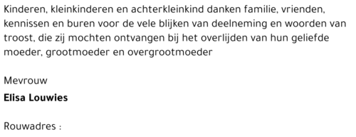 Elisa Louwies
