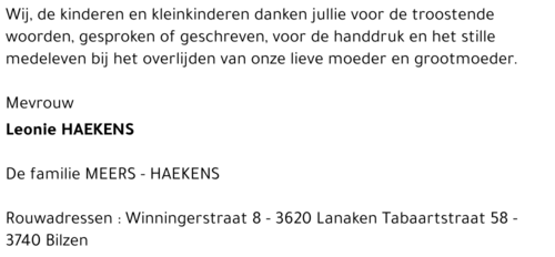 Leonie Haekens