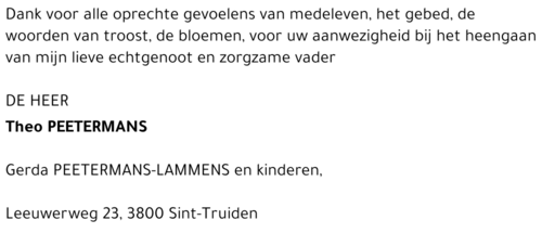 Theo Peetermans