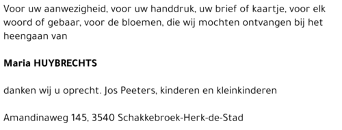 Maria Huybrechts