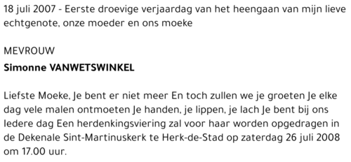 Simonne Vanwetswinkel