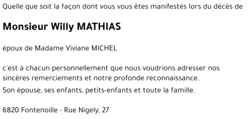 Willy MATHIAS