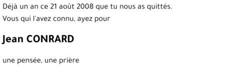 CONRARD Jean Hubert