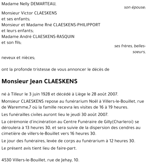 Jean CLAESKENS