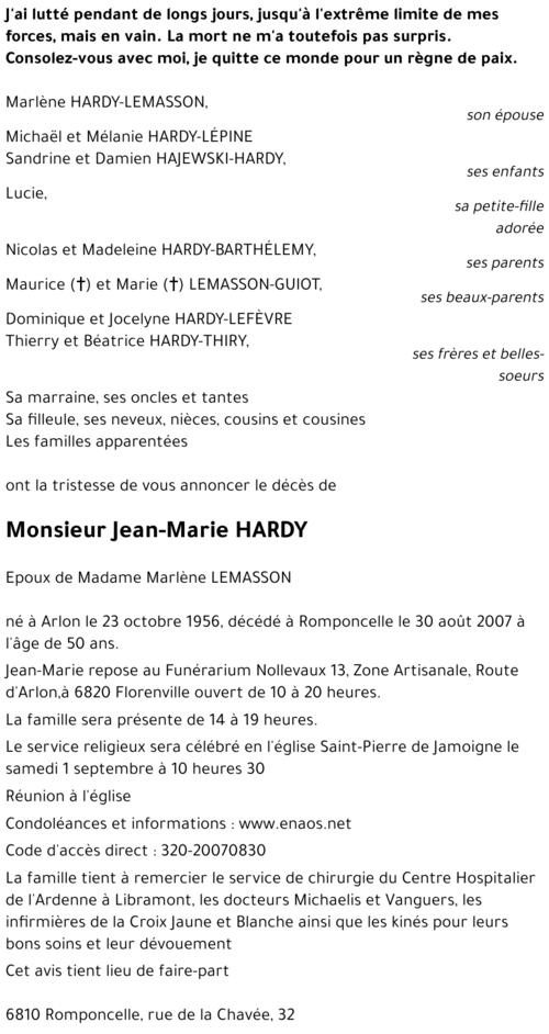 Jean-Marie HARDY