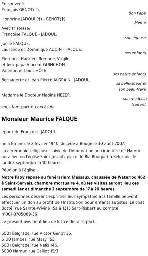 Maurice FALQUE