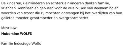Hubertine WOLFS