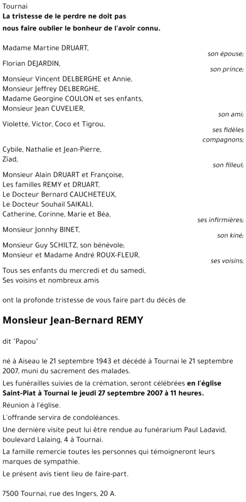 Jean-Bernard REMY