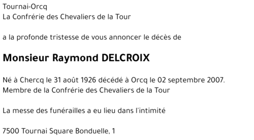 Raymond DELCROIX