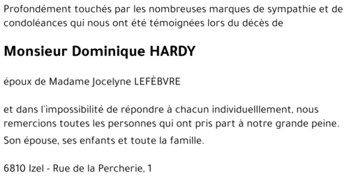 Dominique HARDY