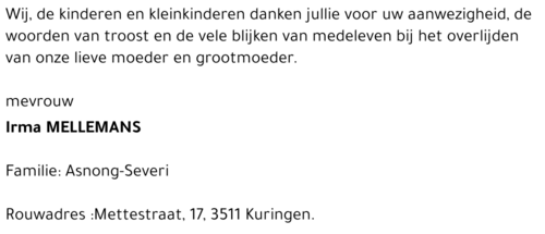 Irma MELLEMANS
