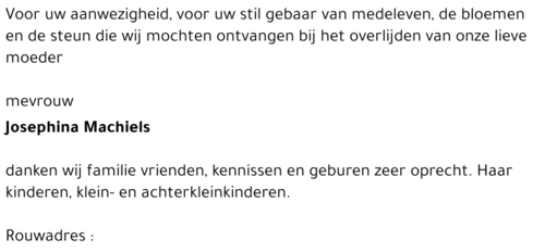 Josephina MACHIELS