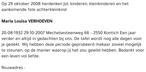 Maria Louisa Verhoeven