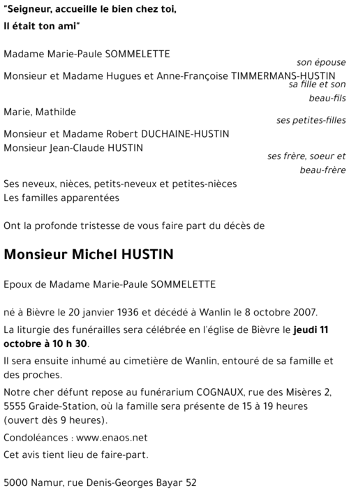 Michel HUSTIN
