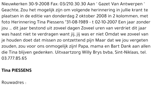 Tina Piessens