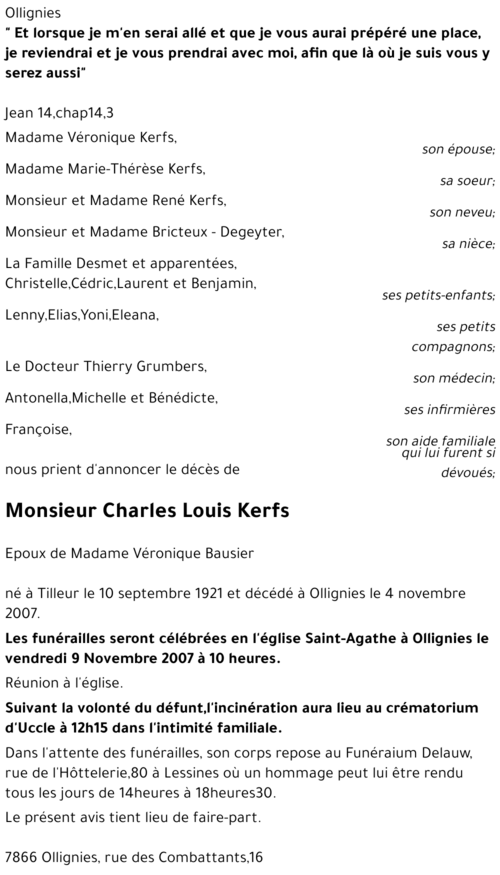 Charles Louis Kerfs