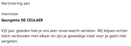 Georgette De Ceulaer