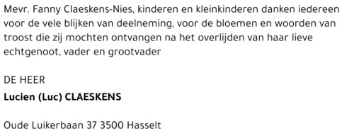 Lucien (Luc) Claeskens