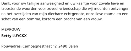 Betty LUYCKX
