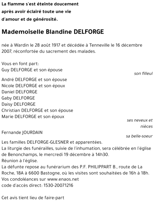 Blandine DELFORGE