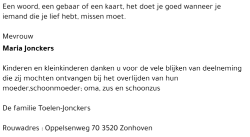 Maria Jonckers