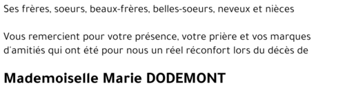 Marie DODEMONT