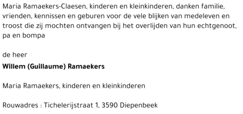 Willem (Guillaume) RAMAEKERS