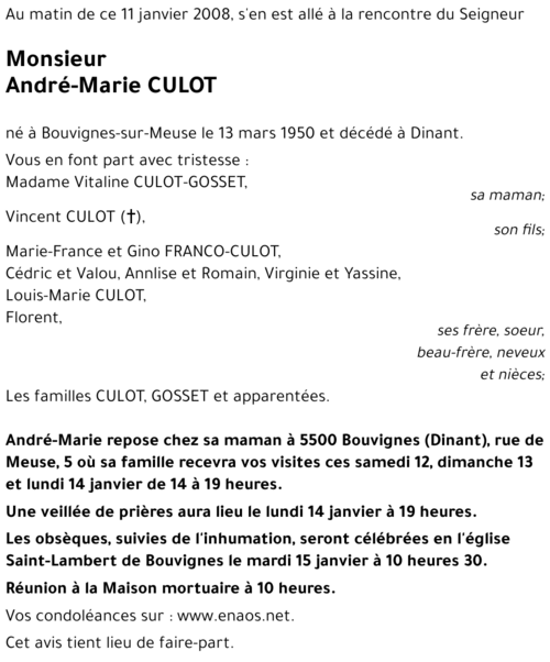 André-Marie CULOT