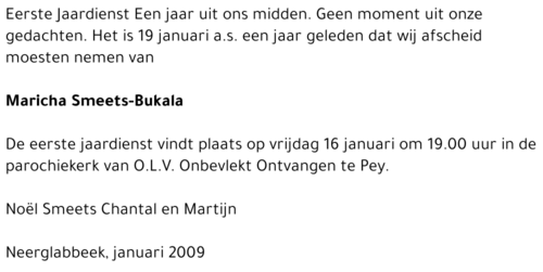 Maricha Smeets-Bukala