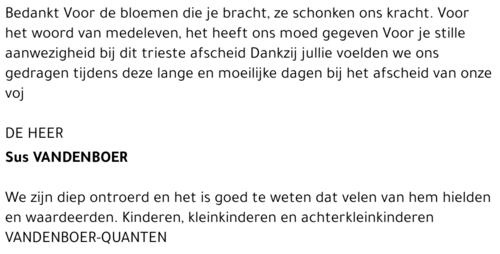 Frans (Sus) Vandenboer