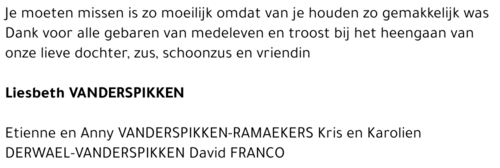 Liesbeth Vanderspikken
