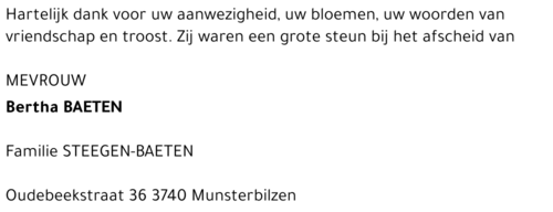 Bertha Baeten