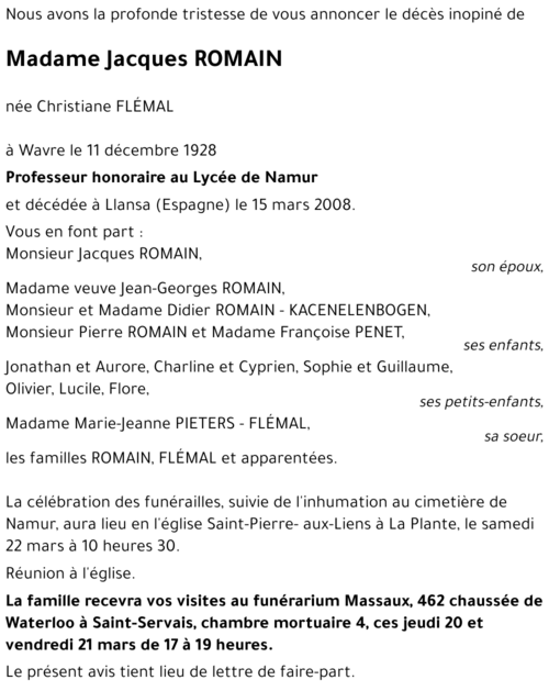 Christiane FLÉMAL