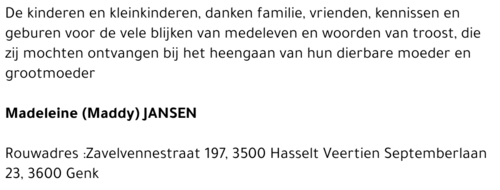 Madeleine JANSEN
