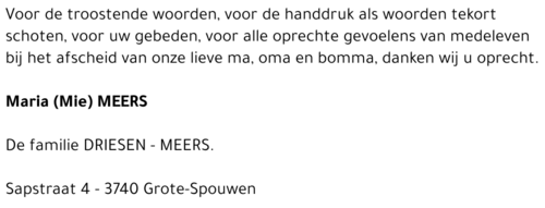 Maria (Mie) Meers