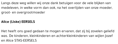 Alice (Liske) Eersels