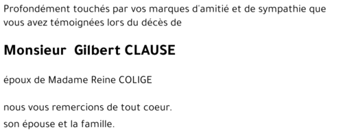 Gilbert CLAUSE