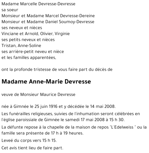 Anne-Marie Devresse