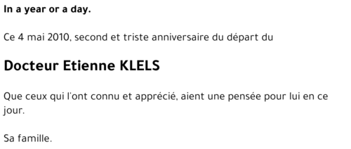 Etienne KLELS