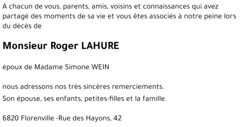Roger LAHURE