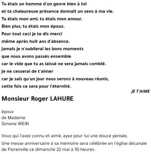 Roger LAHURE